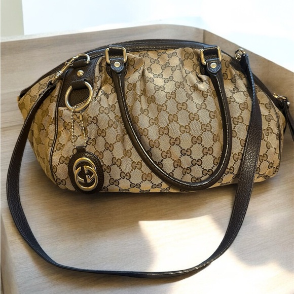 Gucci GG Canvas Sukey 2 way with strap - Picture 1 of 12
